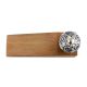 2 Pieces Blue Decorative Crackle Ceramic Wooden Door Stopper